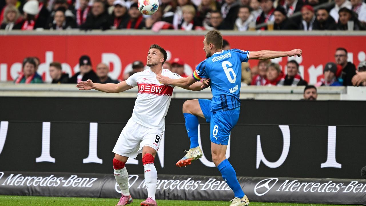 VfB Stuttgart setzt sich knapp gegen den 1. FC Heidenheim durch