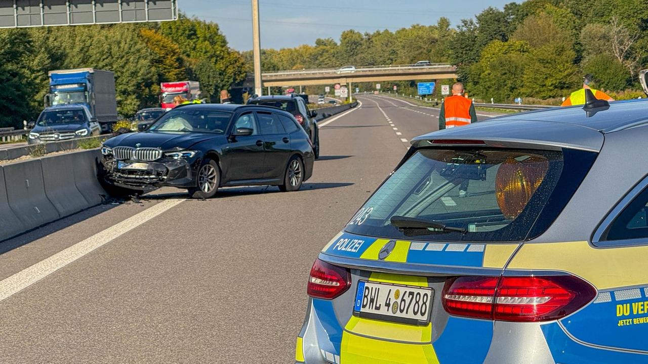 Baden-Württemberg: A5 nach Unfall zwischen Karlsruhe Nord und Bruchsal gesperrt
