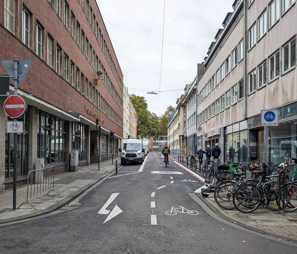 Fahrradstraße in der Innenstadt freigegeben