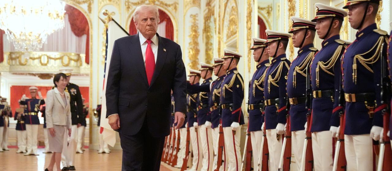 US-Präsident Trump bei seinem Besuch in Japan | dpa US-Präsident Trump bei seinem Besuch in Japan