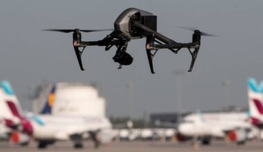 Zehn Drohnen am Flughafen gesichtet