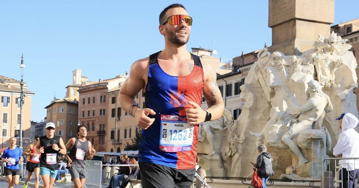 Düsseldorf: Manuel Gajus läuft Marathon in Rom