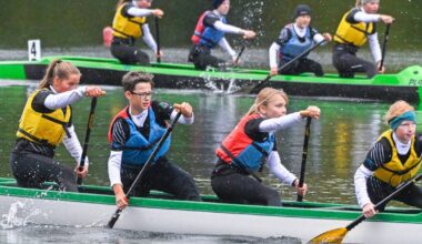 Kanuten trotzen auf dem Beyenburger Stausee dem Wetter