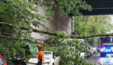 Feuerwehr Wuppertal unwetterbedingt im Einsatz