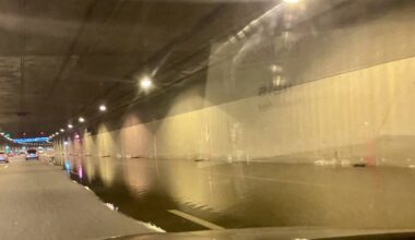 Erneut Wasser im Universitätstunnel auf der A46