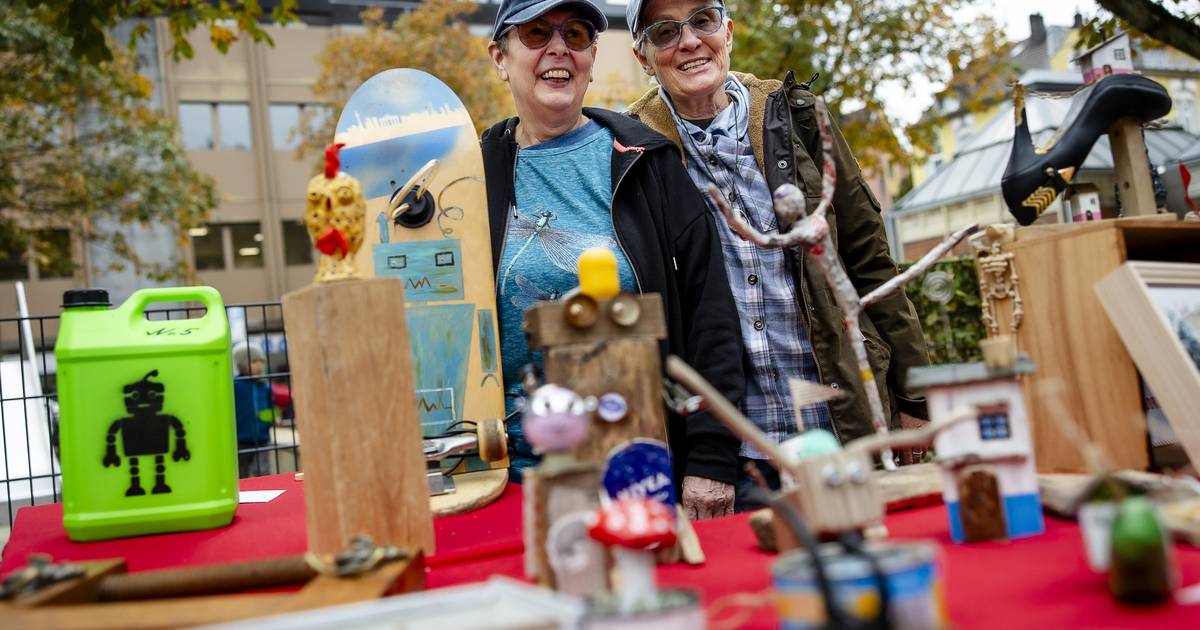 Künstlermarkt verwandelte den Gertrudisplatz in eine Freiluftgalerie