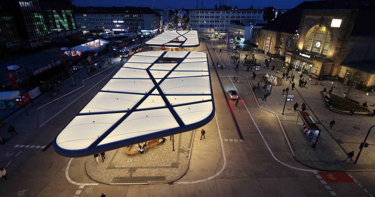 Wie der neue Busbahnhof ZOB auf dem Europaplatz ankommt