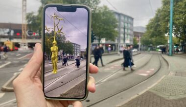 Acht Meter hohe virtuelle Skulptur