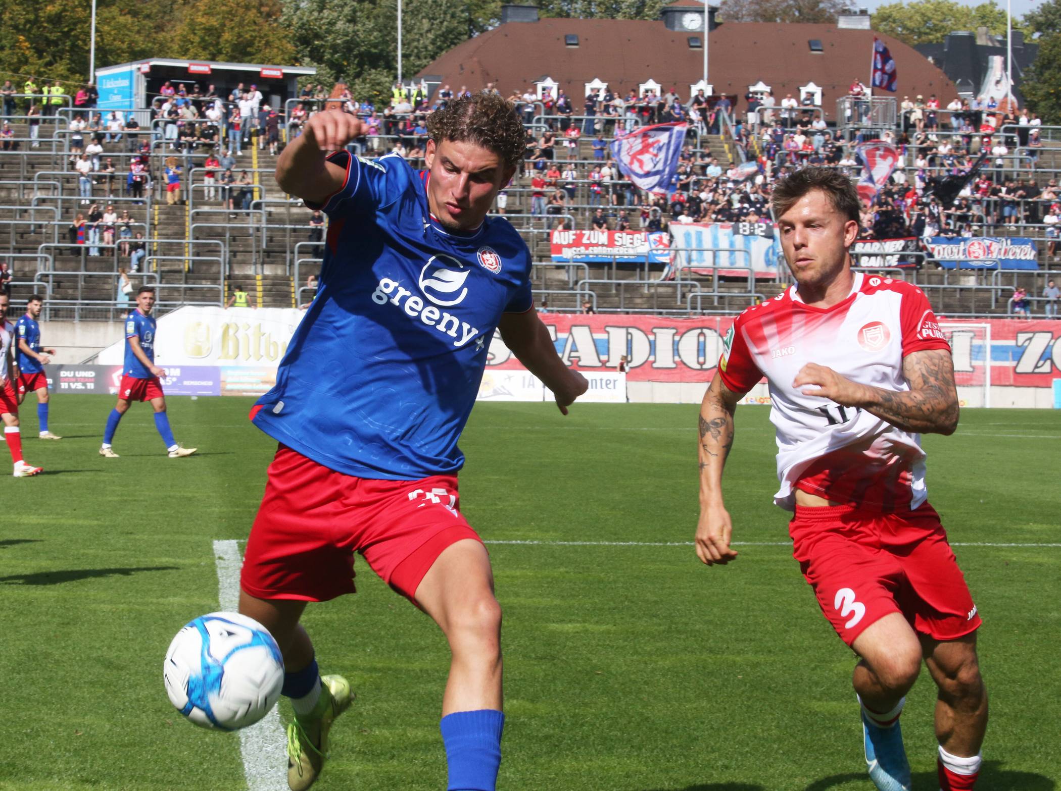  Amin Bouzraa im jüngsten WSV-Heimspiel gegen Siegen, das bereits vier Wochen zurückliegt. Seitdem hat der WSV auswärts fleißig gepunktet und will den Lauf nun zu Hause gegen Bochum fortsetzen.  