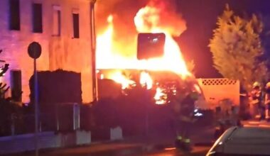 Polizei-Hubschrauber über Nacht im Einsatz