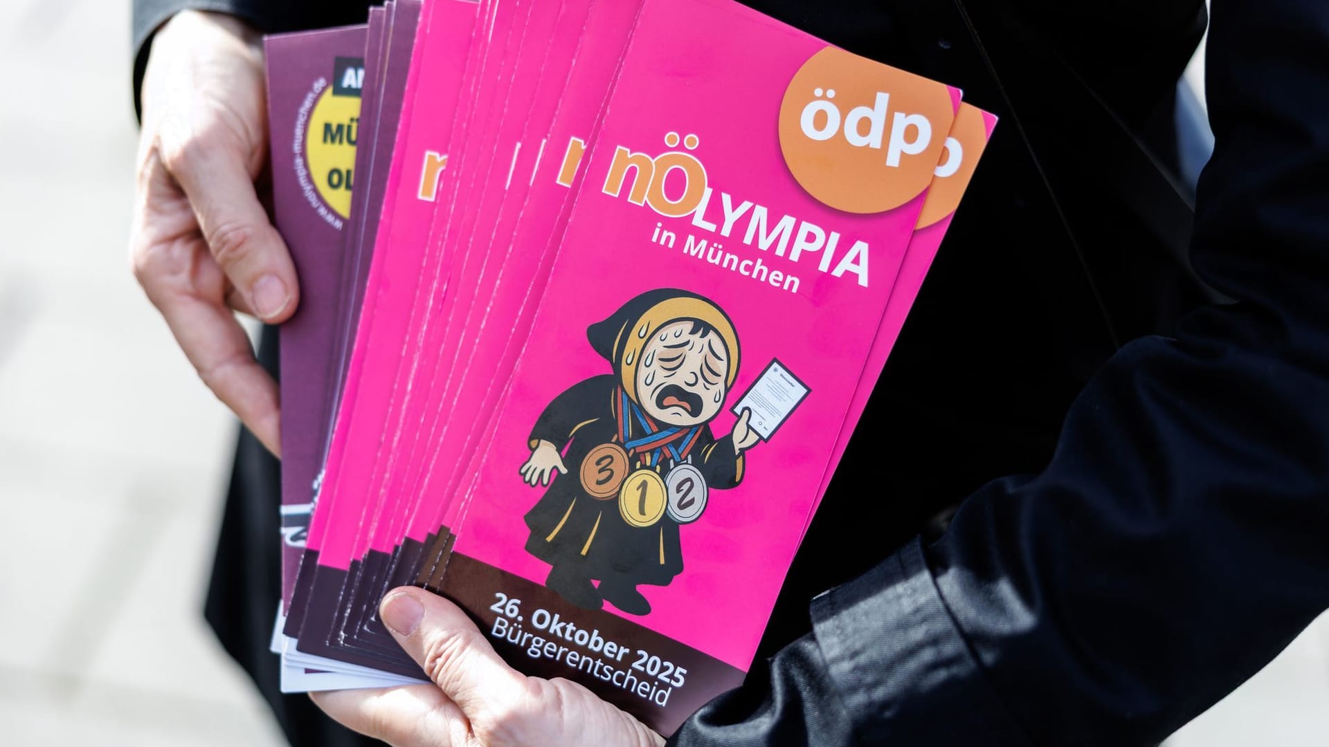Protestaktion vom NOlympia-Bündnis in München Protestaktion vom NOlympia-Bündnis in München