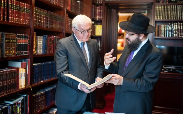 Bundespräsident Steinmeier und Rabbiner Teichtal Bundespräsident Steinmeier und Rabbiner Teichtal