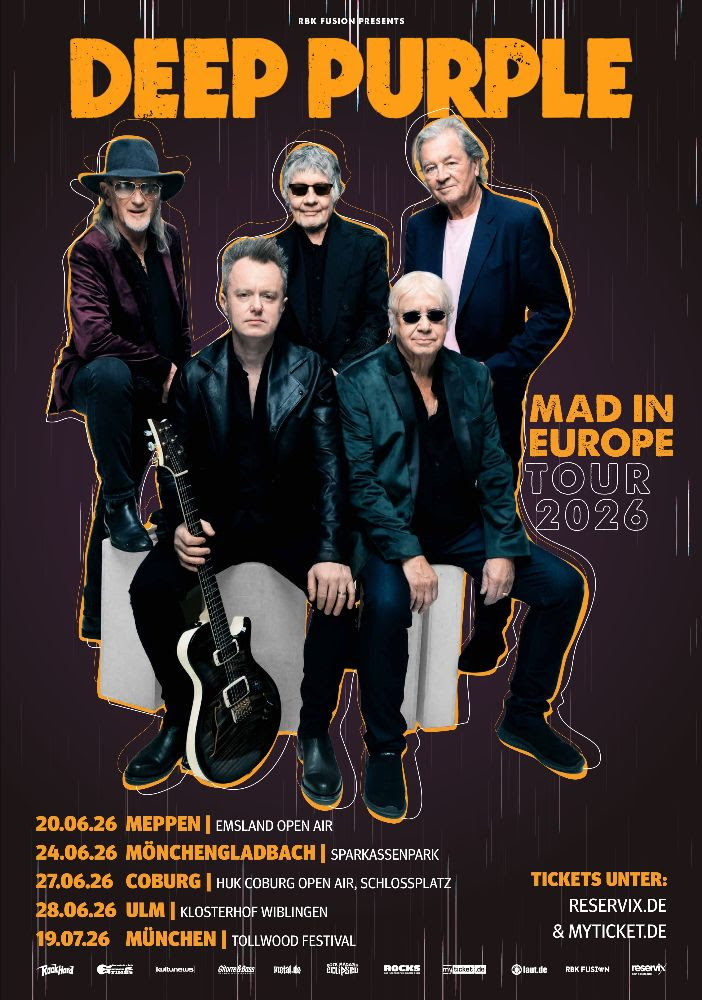 © DEEP PURPLE – „MAD IN EUROPE“ 2026