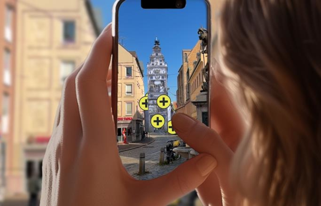 Augsburger App integriert historische Gebäude auf dem Handy ins Stadtbild