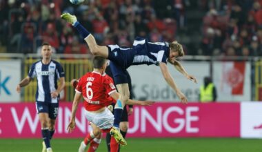 Flugeinlage von Luca Schuler (Foto: IMAGO/Eibner-Pressefoto/IMAGO/Eibner-Pressefoto/SID/Alexander Neis)