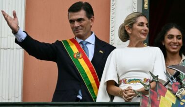 Rodrigo Paz bei der Vereidigung