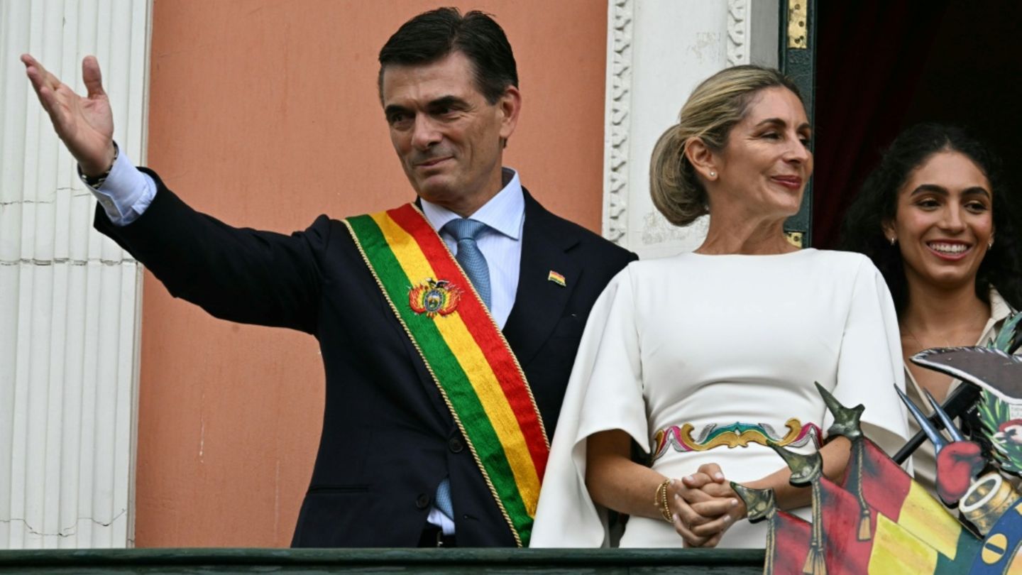 Rodrigo Paz bei der Vereidigung