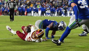 Schreckliche NFL-Szene hat offenbar fürchterliche Folgen für Commanders-Quarterback Jayden Daniels