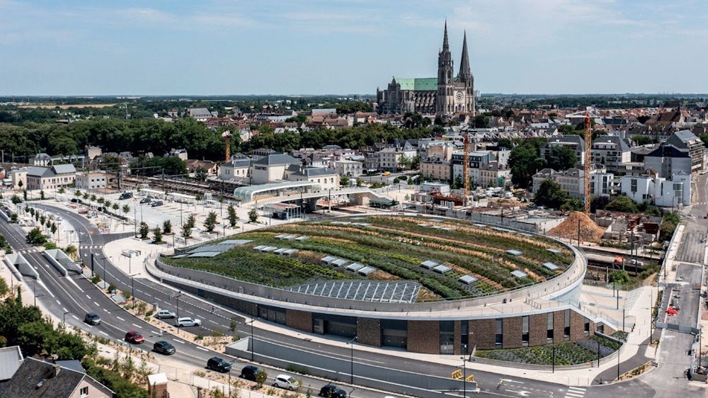 Die Arena „Le Colisée“ in Chartres/Frankreich.