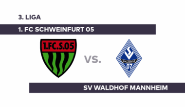 1. FC Schweinfurt 05 - SV Waldhof Mannheim: Dicker Brocken für Schweinfurt 05 - 3. Liga