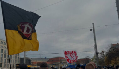 Protest der Fußballfans in Leipzig