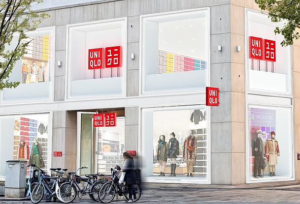 Der Münchner Uniqlo-Store in der Leopoldstraße soll sich auf rund 900 Quadratmetern über zwei Etagen erstrecken.