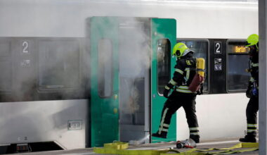 Brand im Zug als Szenario