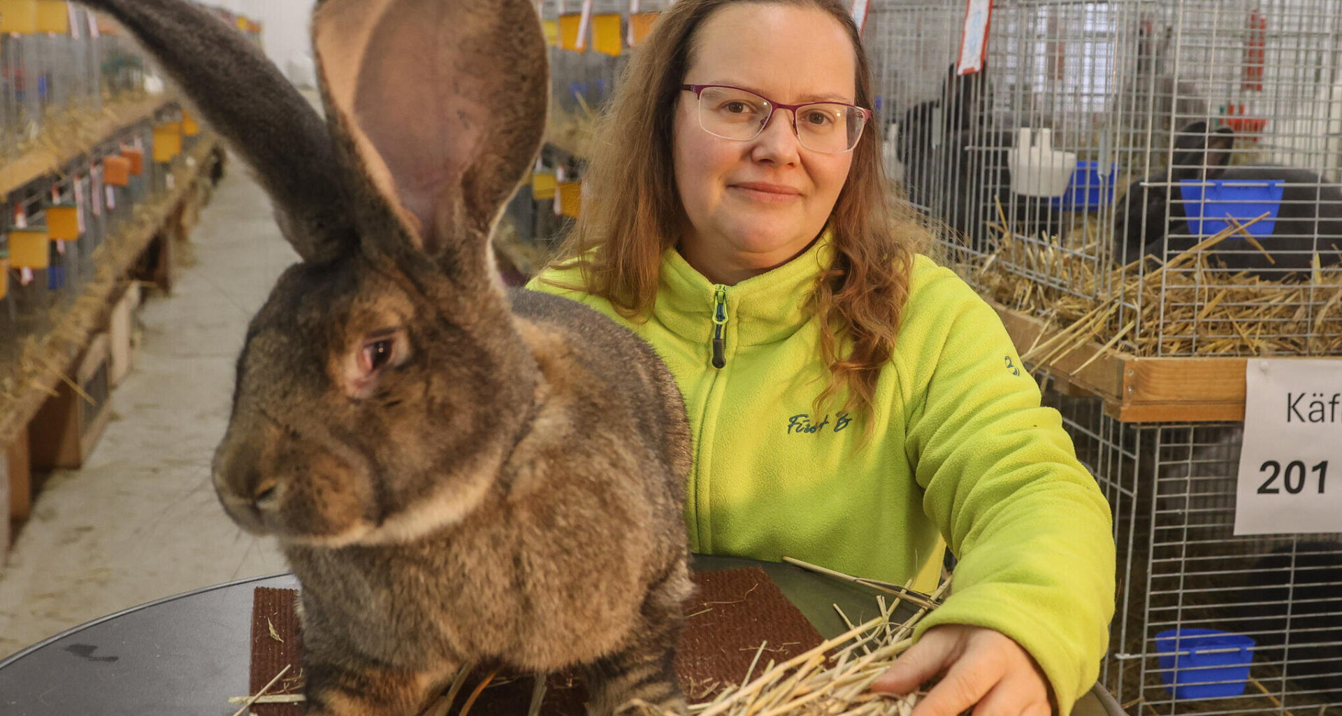 Zwerge und Riesen der Kaninchenzucht im Wirkbau vereint