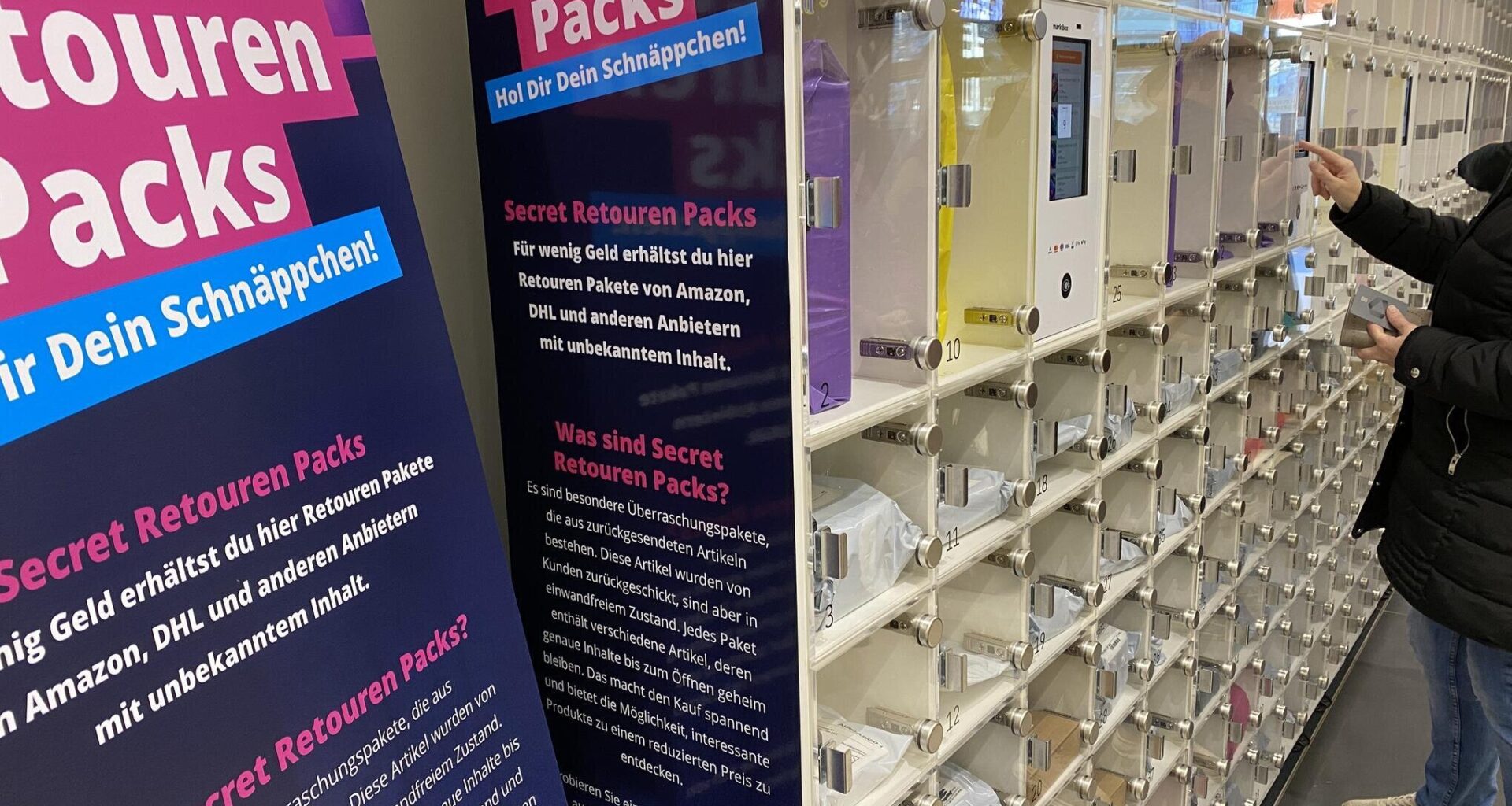 Automat mit Retourenware nun auch in der Chemnitzer Innenstadt