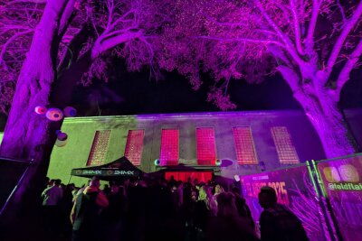 Techno-Party im Erzgebirge lockt 650 Besucher an - Auch in optischer Hinsicht war die Technoparty ein Hingucker