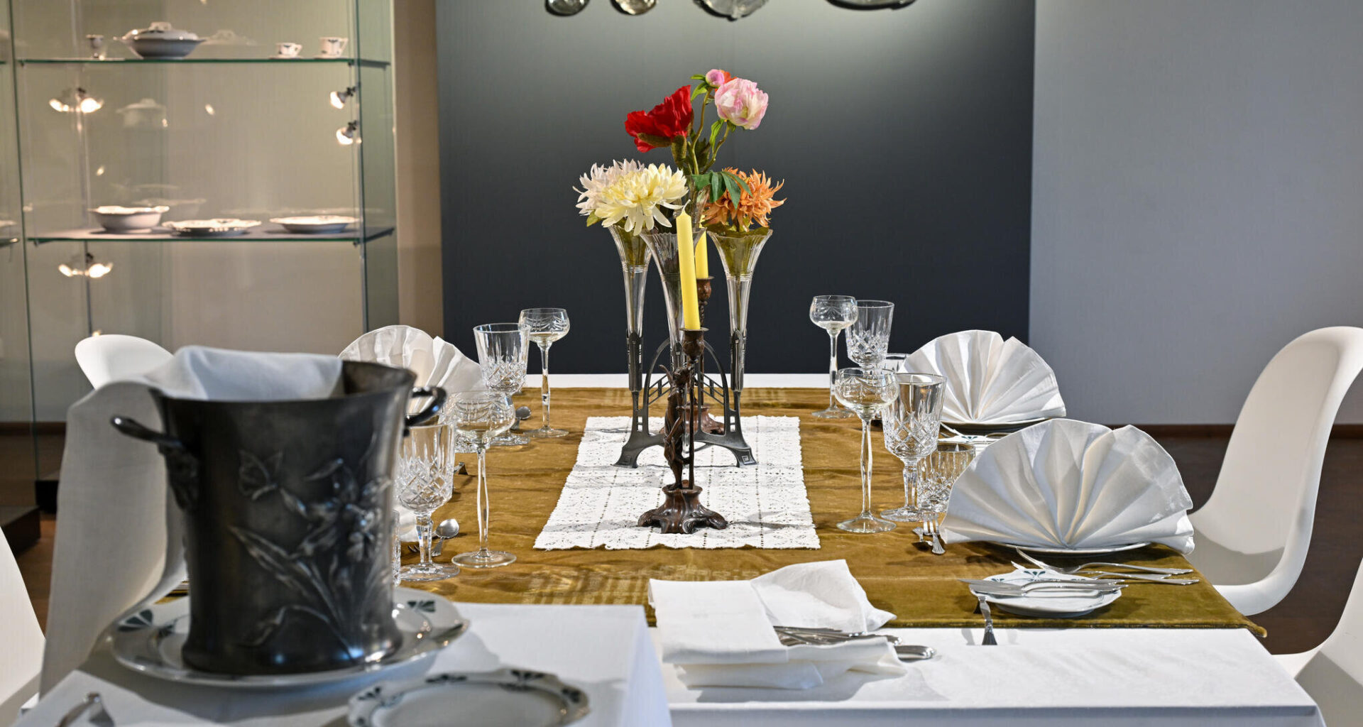 Jugendstil-Tafelsilber im Chemnitzer Wasserschloss Klaffenbach