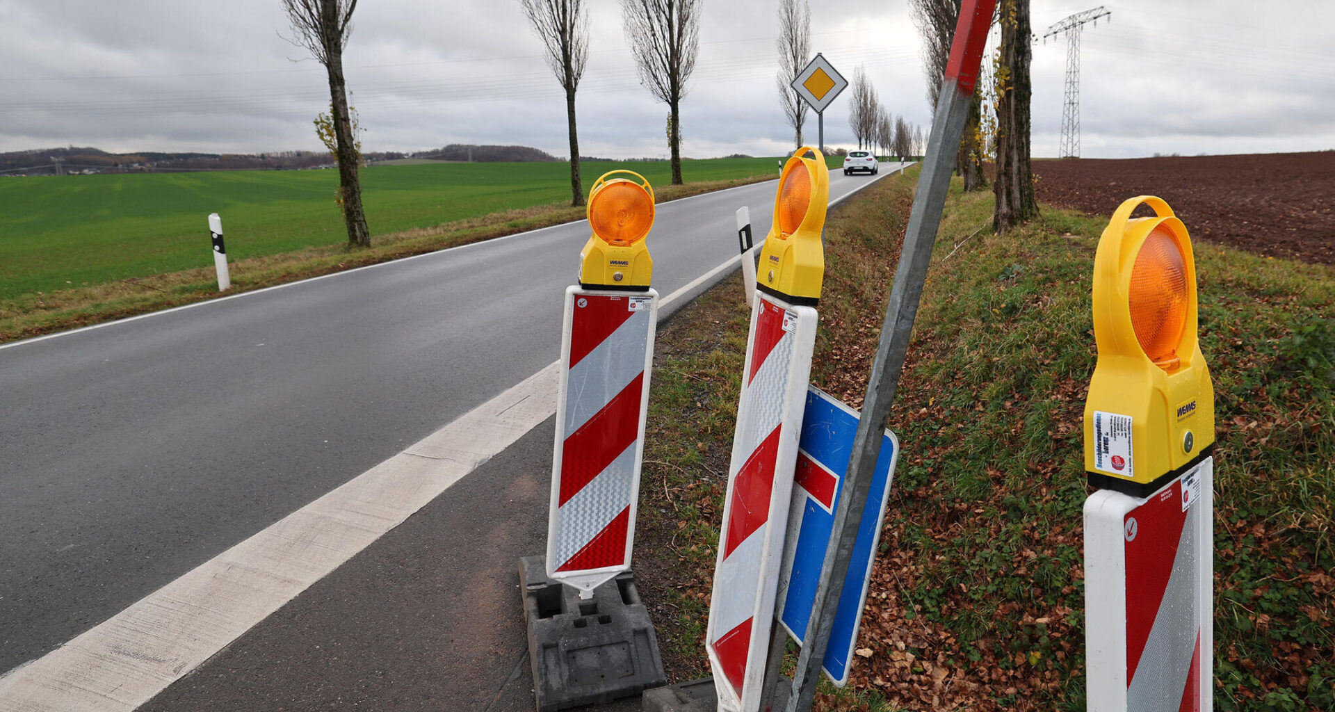 Vollsperrung des Hofgrabens zwischen Gersdorf und Hohndorf