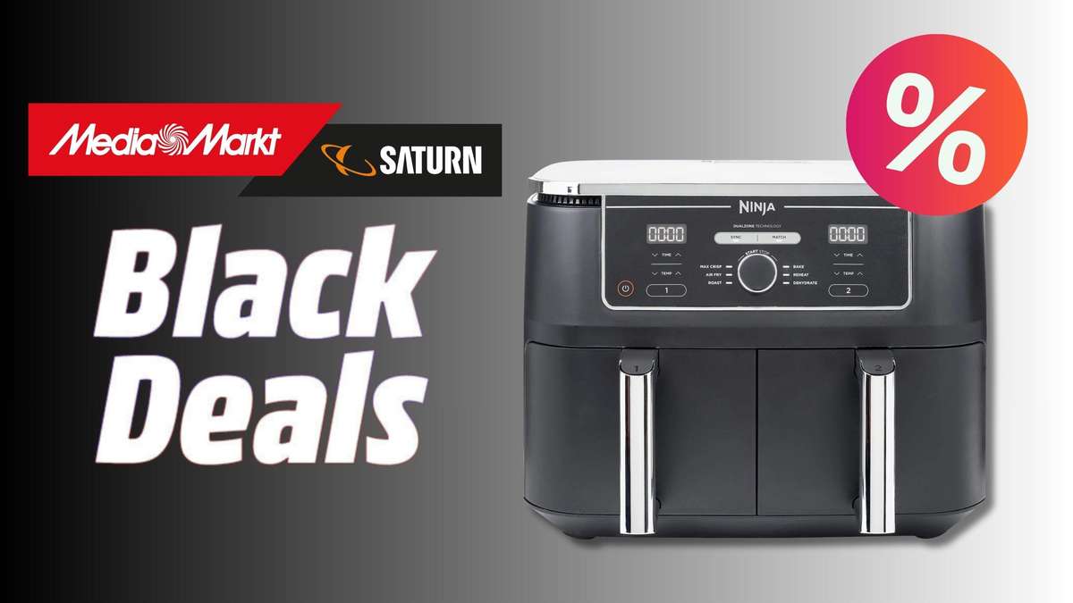 Ninja Airfryer Dual Zone – Heißluftfritteuse mit 48 % Rabatt bei MediaMarkt