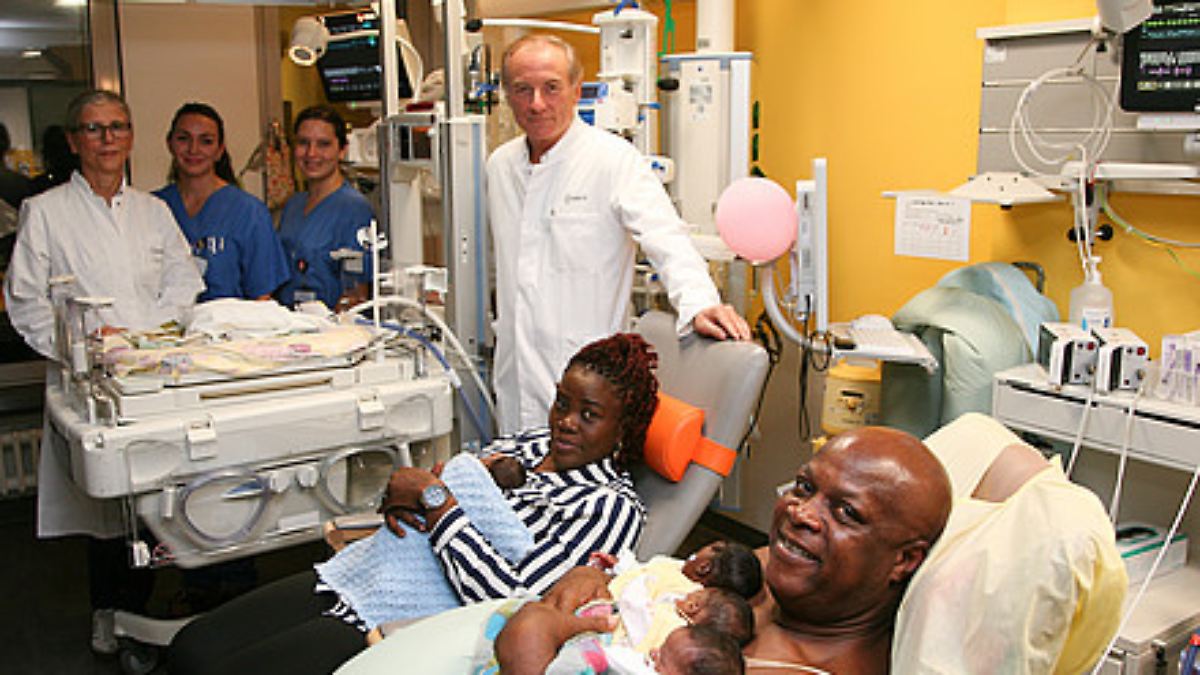 Der Tag: "Medizinische Rarität": Fünflinge in Berlin geboren