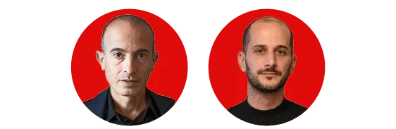 Yuval Noah Harari und Antoni Lallican