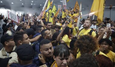 Indigene Aktivisten stürmen Gelände der Klimakonferenz in Belem