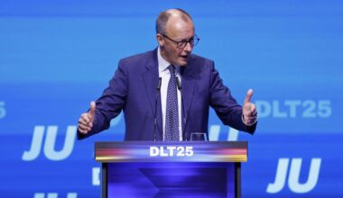 Deutschlandtag der Jungen Union: Kanzler Merz warnt Junge Union vor "Unterbietungswettbewerb" bei Rente