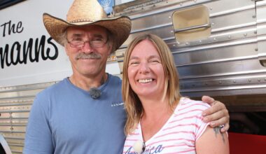 Konny und Manuela Reimann auf der "Caravan-Messe" in Düsseldorf