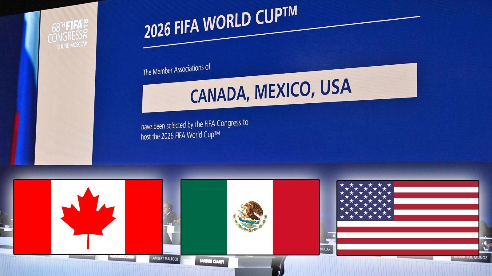 <em>Die WM-Stadien 2026 in Kanada, Mexiko und den USA<br>
                Die WM-Endrunde 2026 findet in den USA, Kanada und Mexiko statt. Nun stehen auch die Stadien fest, in denen die Endrunde ausgetragen wird. ran zeigt die Arenen in den drei Ländern, in denen der Weltmeister ermittelt wird. (Stand: 05. Februar 2024)<br>Auch interessant: <a data-li-document-ref="591639" href="https://www.ran.de/sports/wm202645-millionen-ticketanfragen-in-der-ersten-phase-591639">WM 2026: 4,5 Millionen Ticketanfragen in der ersten Phase</a></em>