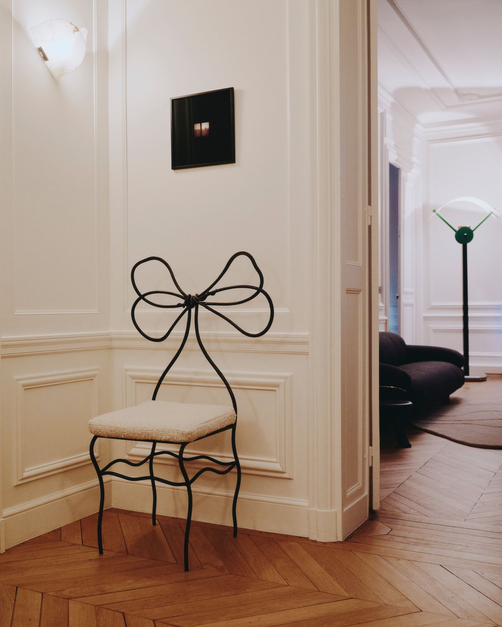 Renovierung in Paris FamilienZuhause HaussmannStil Eingangsbereich