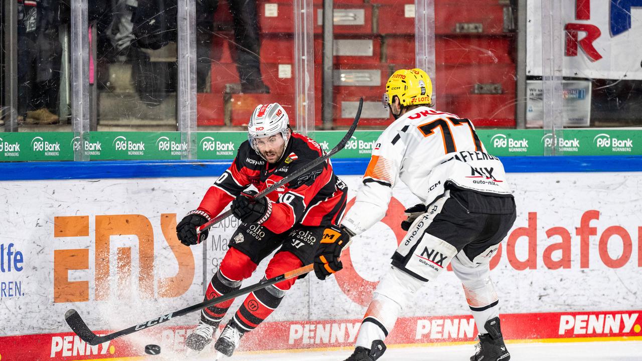 Empfindliche Niederlage: DEL: Löwen Frankfurt in Nürnberg ohne Chance