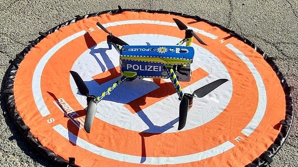 Bundespolizeidrohne (Symbolbild): Technologischer "Held" rettet Aachener Senior in Not.