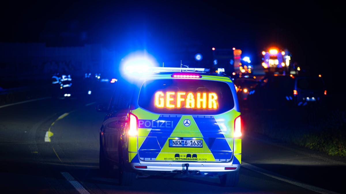 Unfall auf A1 bei Münster – Strecke Richtung Osnabrück gesperrt