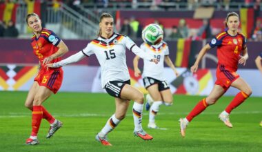 Finale der Nations League: Trotz vieler Chancen: DFB-Frauen im Hinspiel gegen Spanien torlos