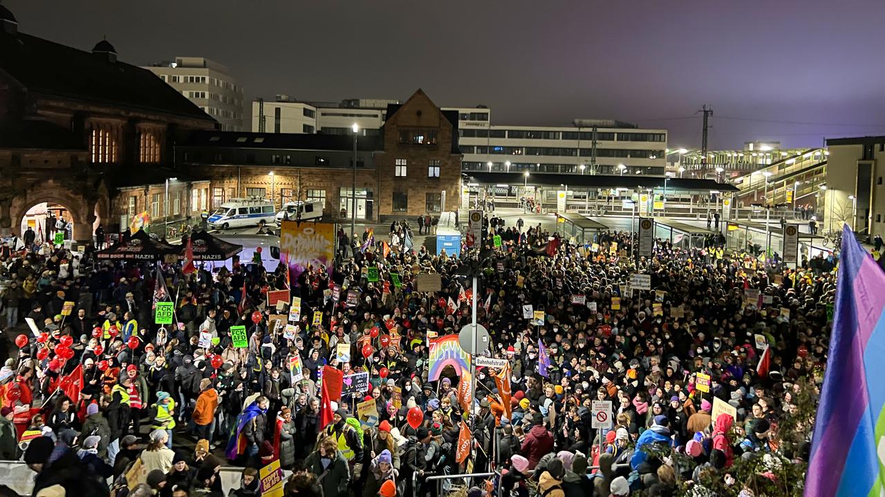 Erste Proteste gegen AfD-Treffen in Gießen