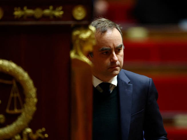 Der französische Premierminister Sébastien Lecornu während der Haushaltsdebatte in der Pariser Nationalversammlung.