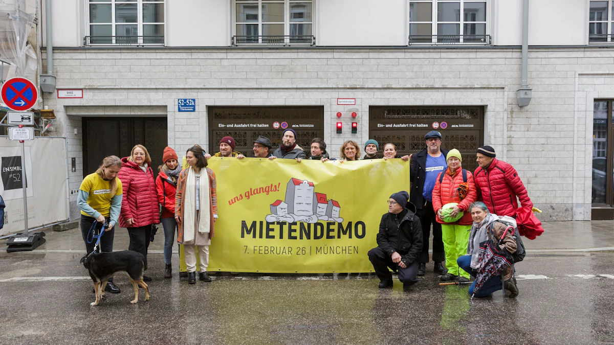 Mietendemo in München: Protest gegen steigende Mieten - München