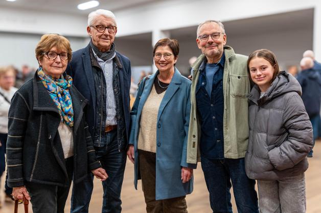 v.l. Michelle und Marc Lecomte, Anorte, Ronald und Anna Fortmann