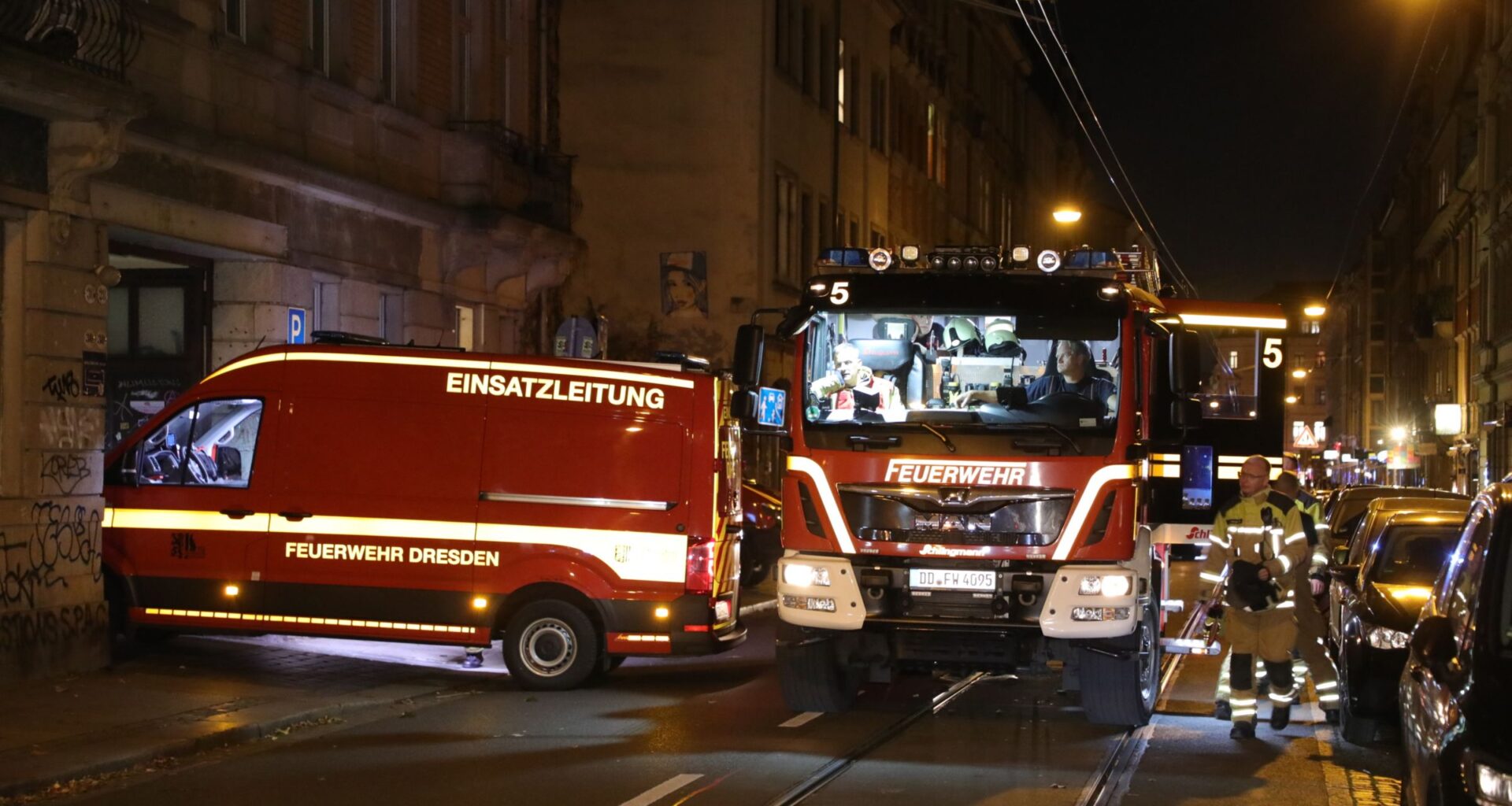 Feuerwehreinsatz auf der Görlitzer Straße - Foto: Roland Halkasch