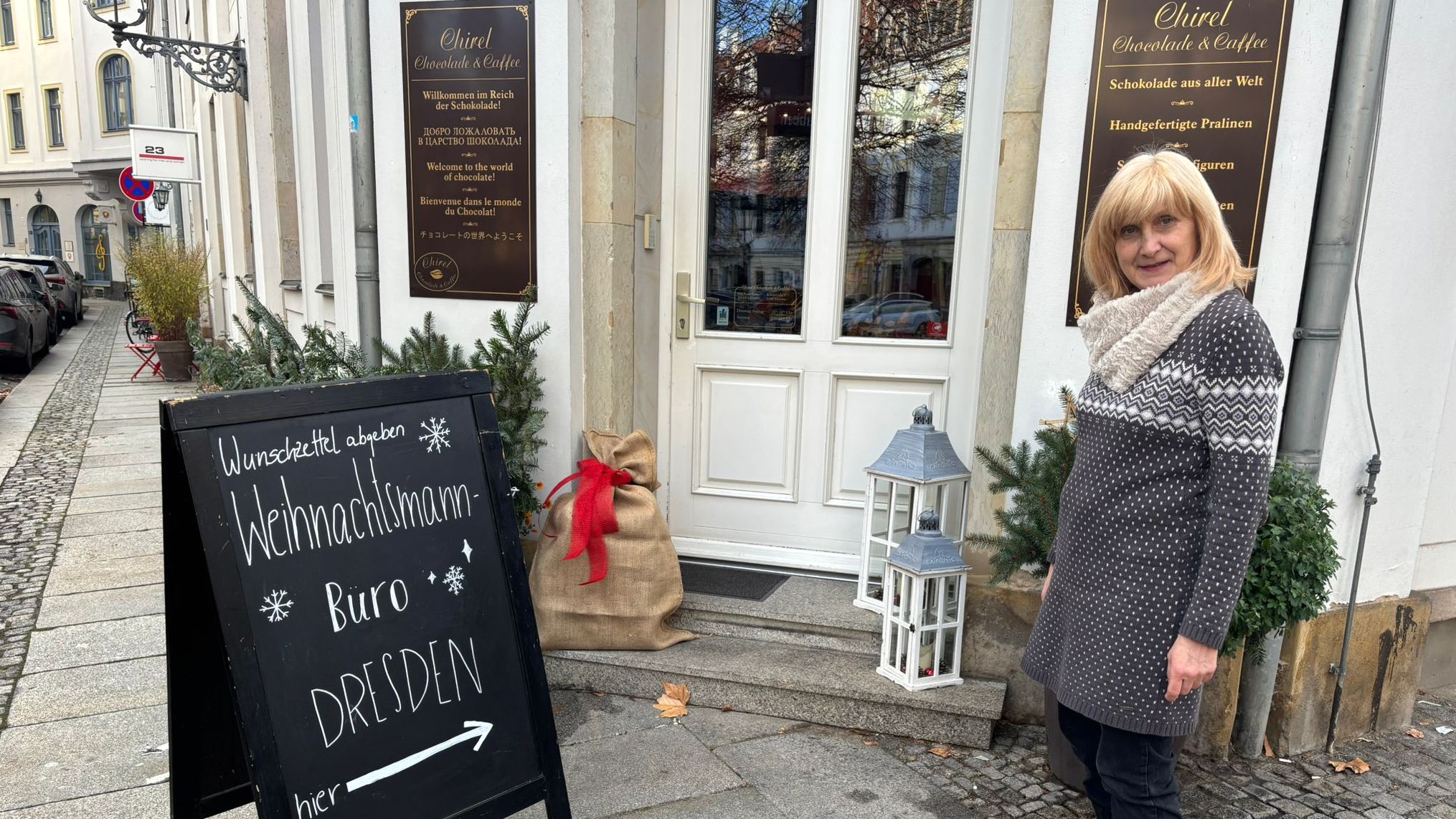 Weihnachtsmannbüro auf der Königstraße eröffnet. Foto: privat
